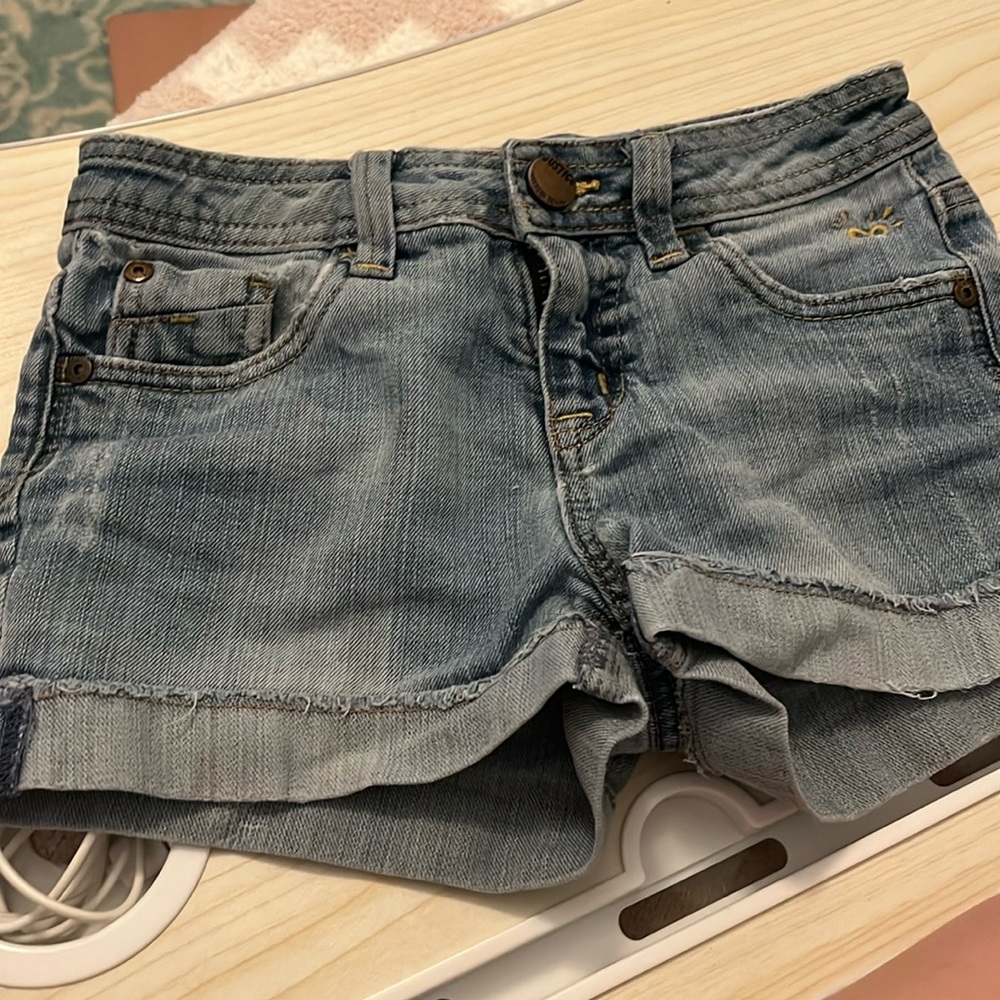 Low waisted light jean shorts | Justice | Size 8